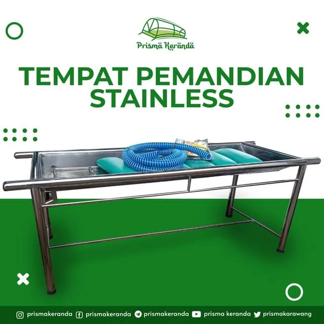 5 Tempat Pemandian Jenazah Mayat Stainless